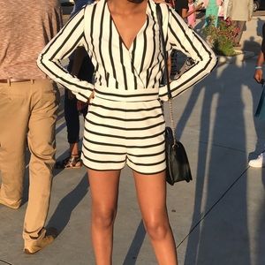 Black and White Romper